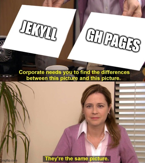 Jekyll X GH Pages: They're the same picture