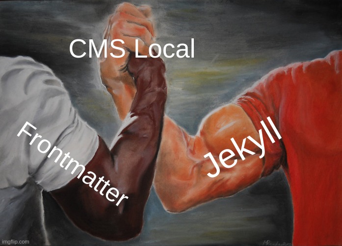 Frontmatter + Jekyll = CMS Local